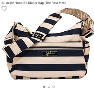 Jujube hobobe the First Mate diaper bag blue & tan